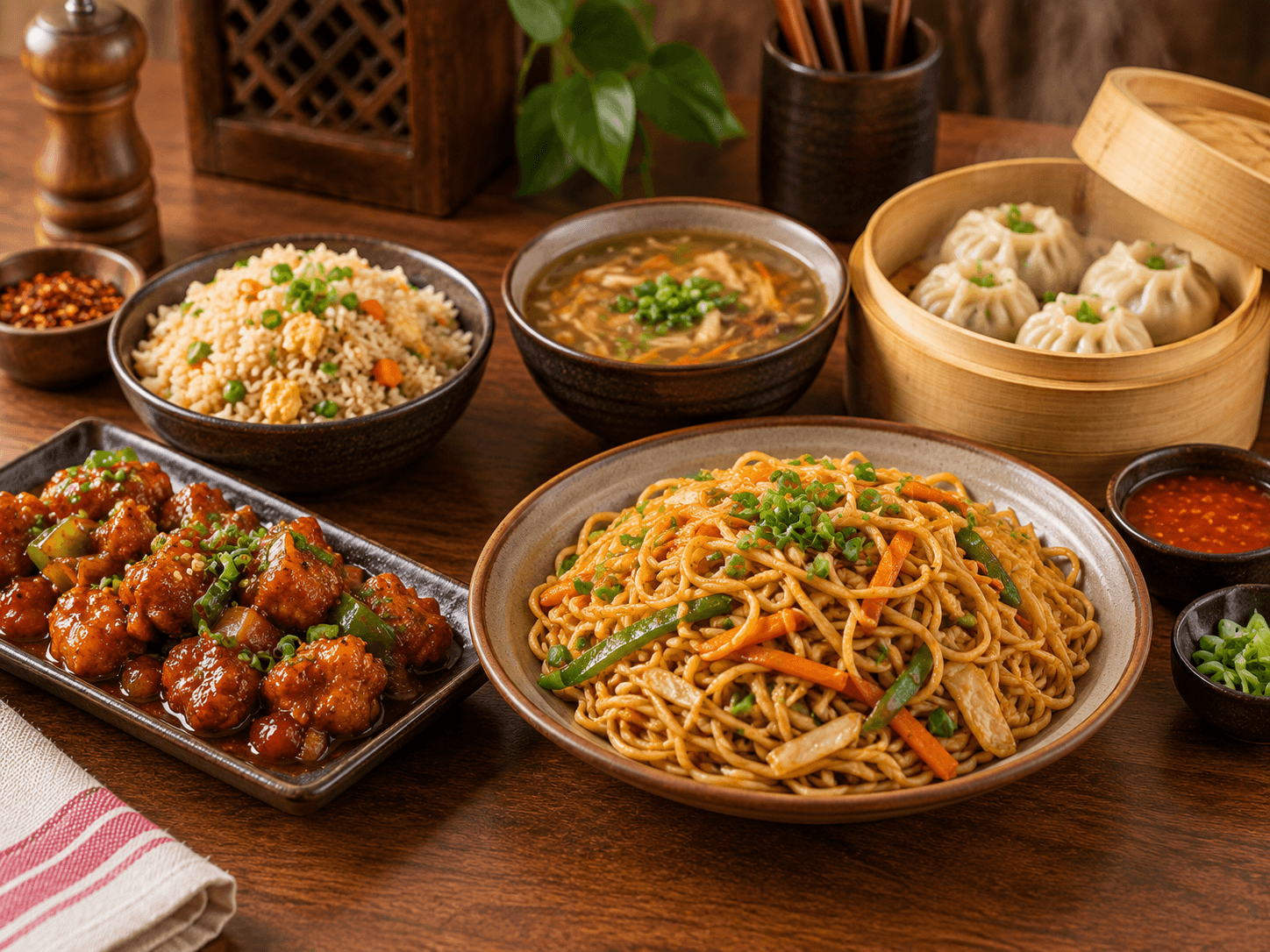 Green Chillyz live Chinese food station and wok culinary counter